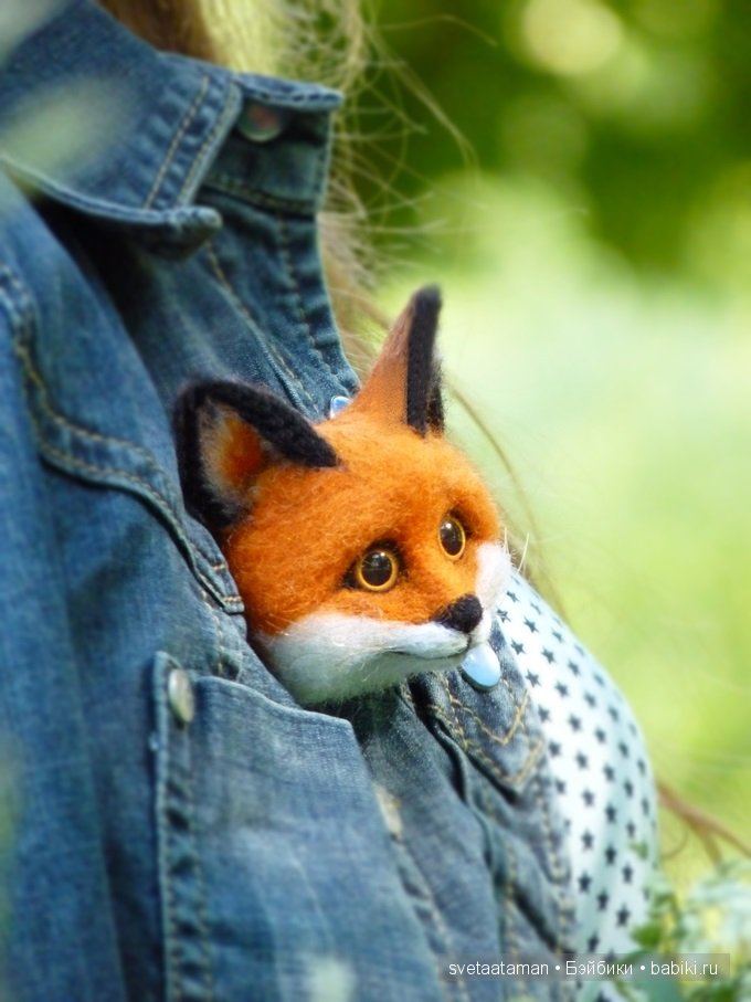 Рыженькая клоунесса, валяние куклы из шерсти