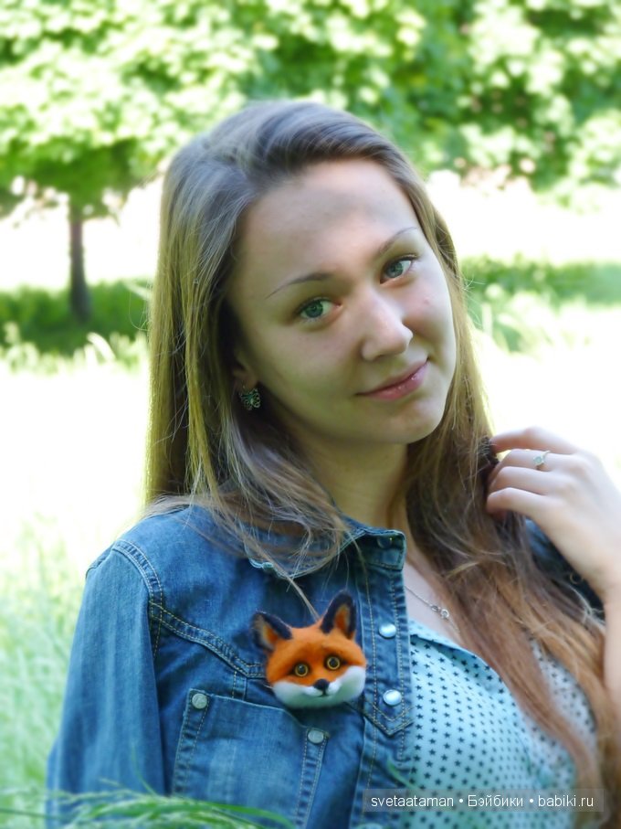 Рыженькая клоунесса, валяние куклы из шерсти