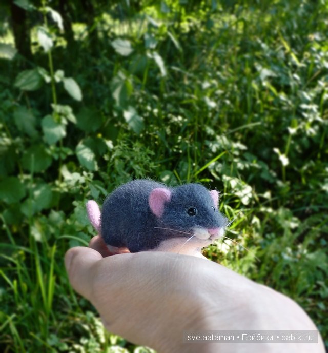 Мышки, игрушки валянием из шерсти ручной работы