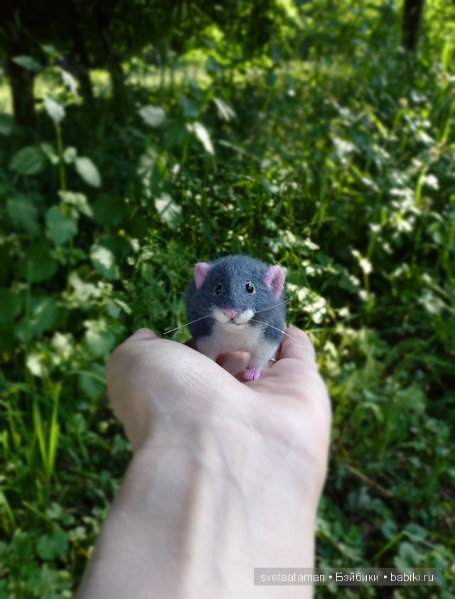 Мышки, игрушки валянием из шерсти ручной работы