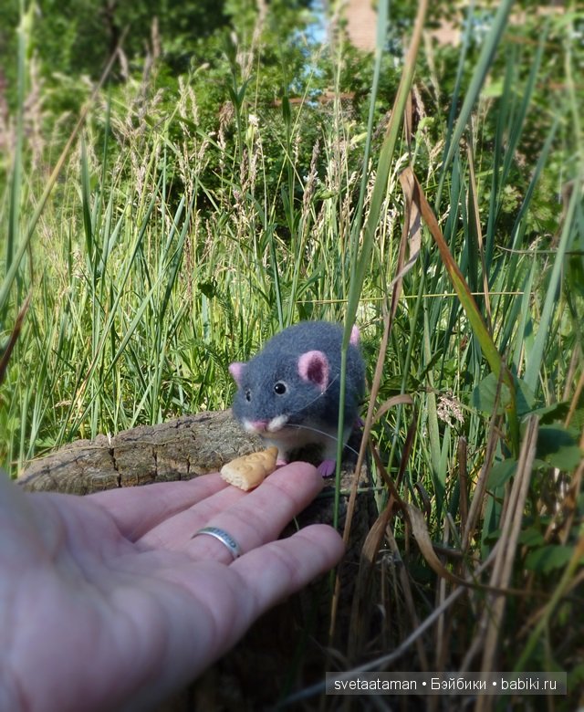 Мышки, игрушки валянием из шерсти ручной работы