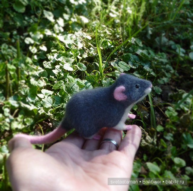 Мышки, игрушки валянием из шерсти ручной работы