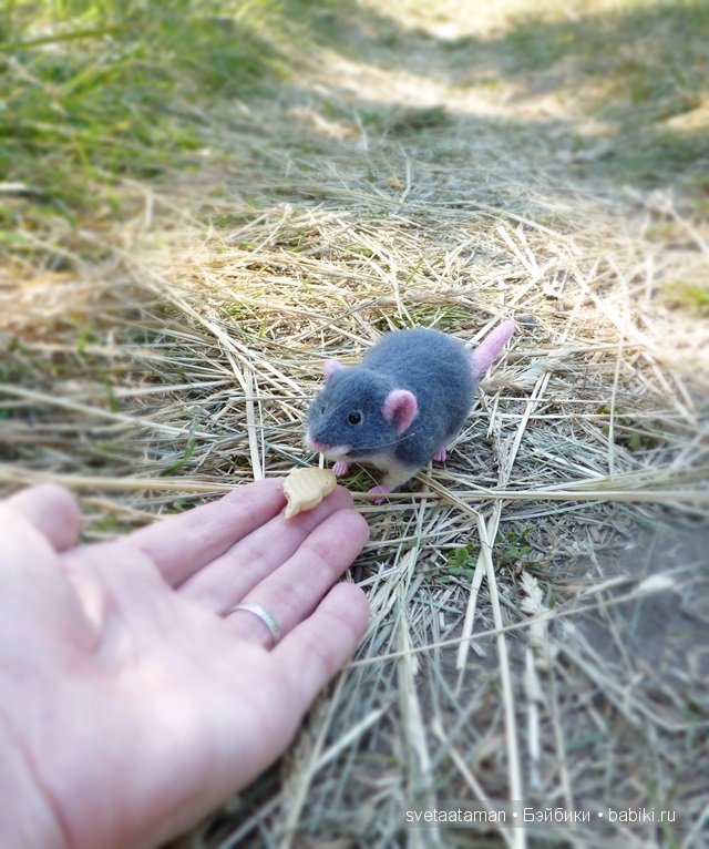Мышки, игрушки валянием из шерсти ручной работы