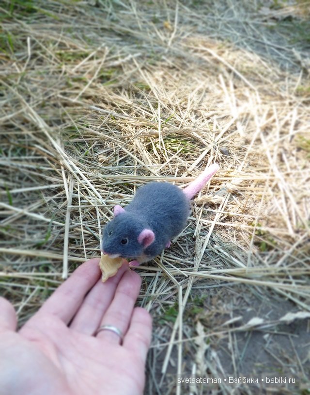 Мышки, игрушки валянием из шерсти ручной работы