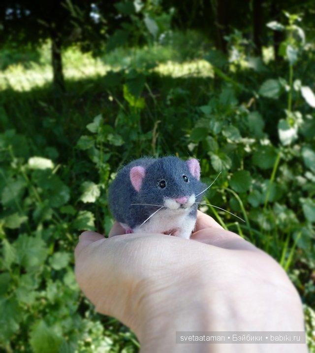 Мышки, игрушки валянием из шерсти ручной работы