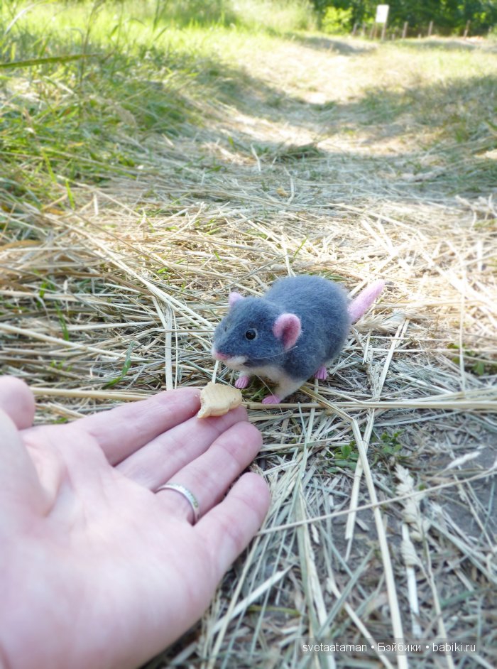 Мышки, игрушки валянием из шерсти ручной работы