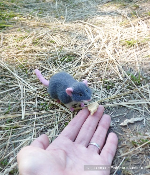 Мышки, игрушки валянием из шерсти ручной работы