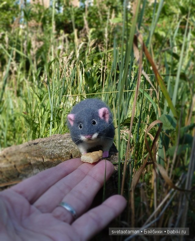 Мышки, игрушки валянием из шерсти ручной работы