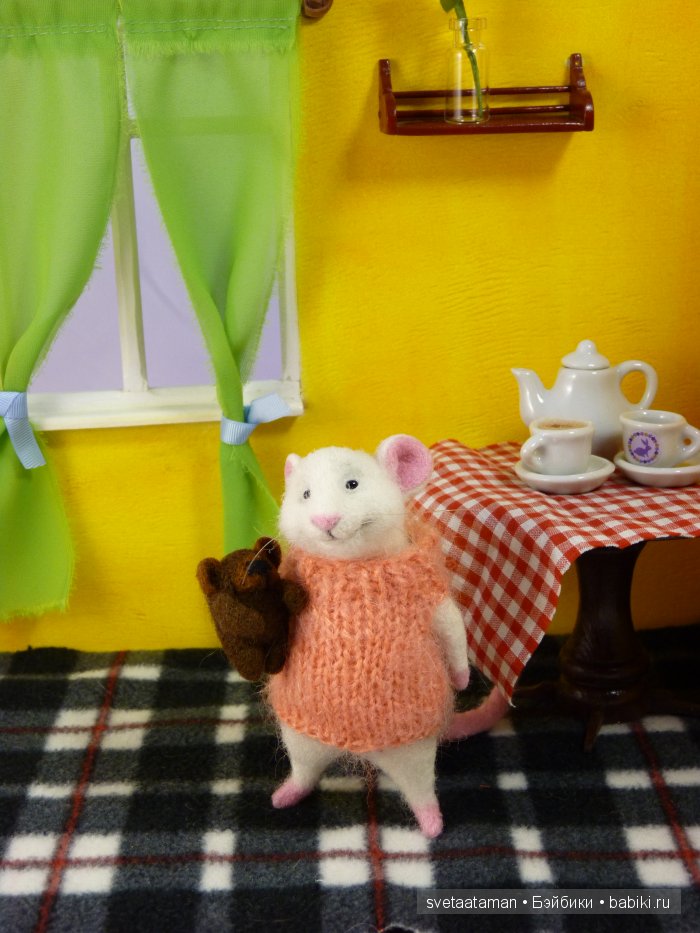 Куклы из шерсти для валяния - Девочки, мышки и Пятачки