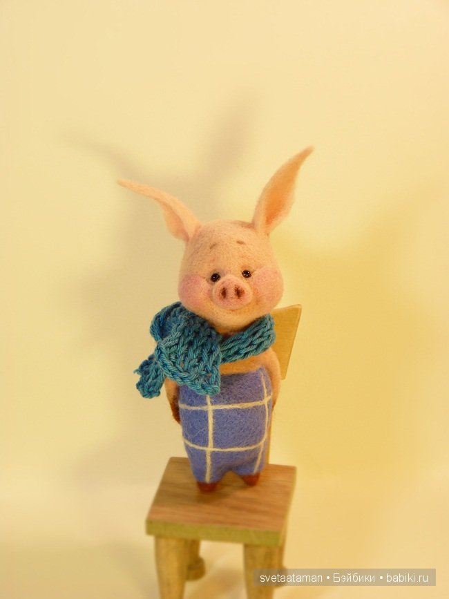 Куклы из шерсти для валяния - Девочки, мышки и Пятачки