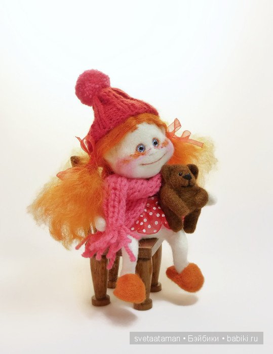 Куклы из шерсти для валяния - Девочки, мышки и Пятачки