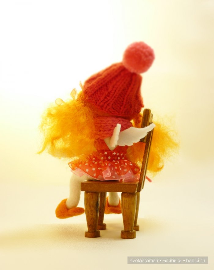 Куклы из шерсти для валяния - Девочки, мышки и Пятачки (фото 6)