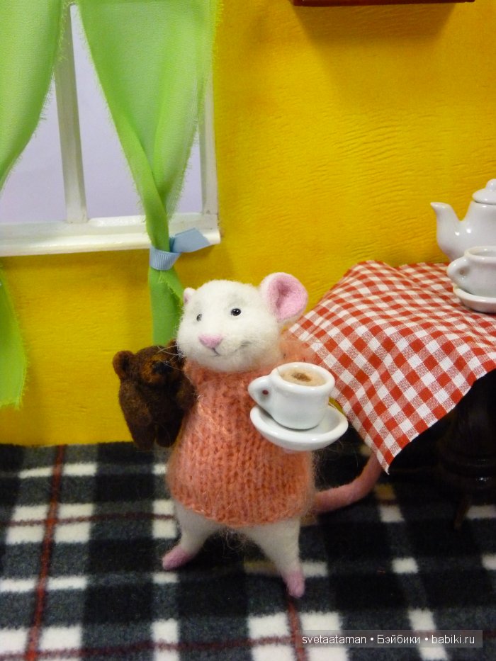 Куклы из шерсти для валяния - Девочки, мышки и Пятачки