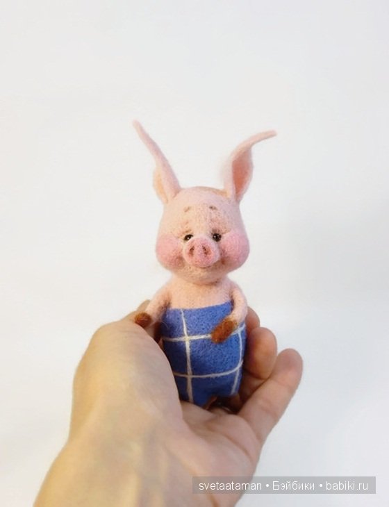 Куклы из шерсти для валяния - Девочки, мышки и Пятачки