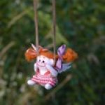 Кукла из шерсти для валяния - маленький рыжик