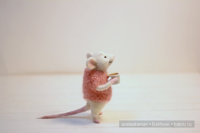 Лисёнок и мышонок валянием из шерсти (фото 8)