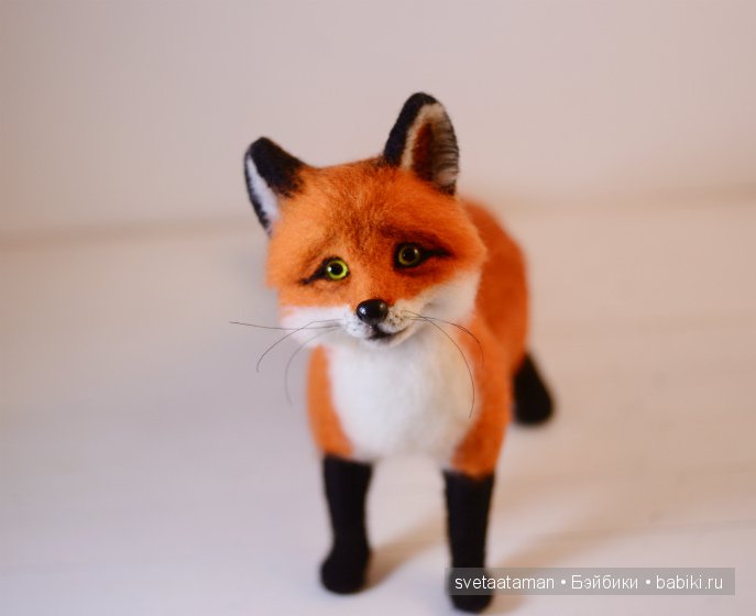 Лисёнок и мышонок валянием из шерсти (фото 6)