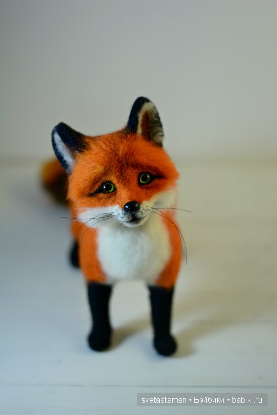 Лисёнок и мышонок валянием из шерсти (фото 3)