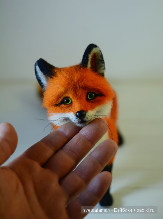 Лисёнок и мышонок валянием из шерсти (фото 5)