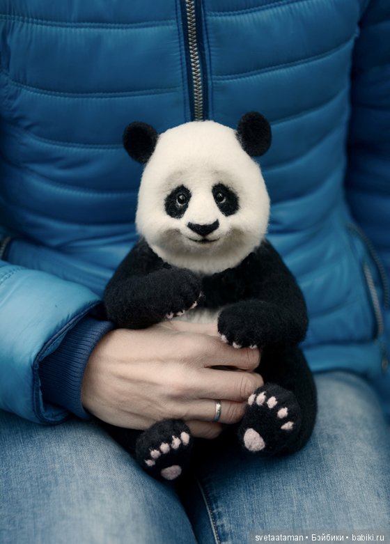 Пандочка. Валяние из шерсти (фото 9)