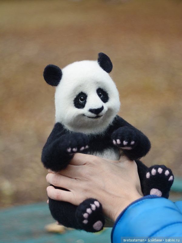 Пандочка. Валяние из шерсти (фото 5)