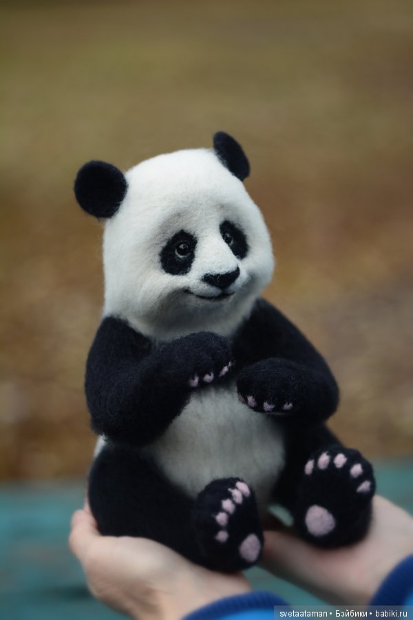 Пандочка. Валяние из шерсти (фото 3)