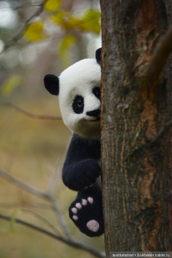 Пандочка. Валяние из шерсти