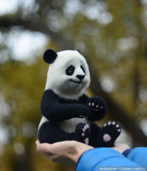 Пандочка. Валяние из шерсти (фото 7)