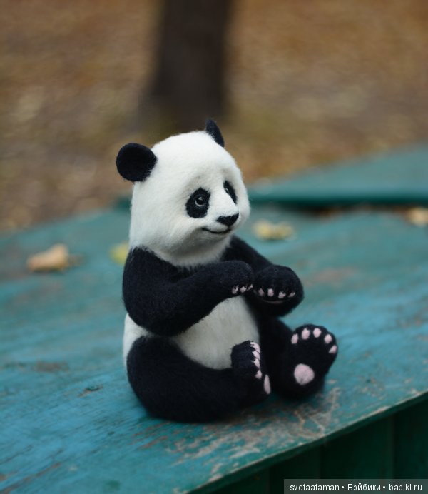 Пандочка. Валяние из шерсти (фото 2)