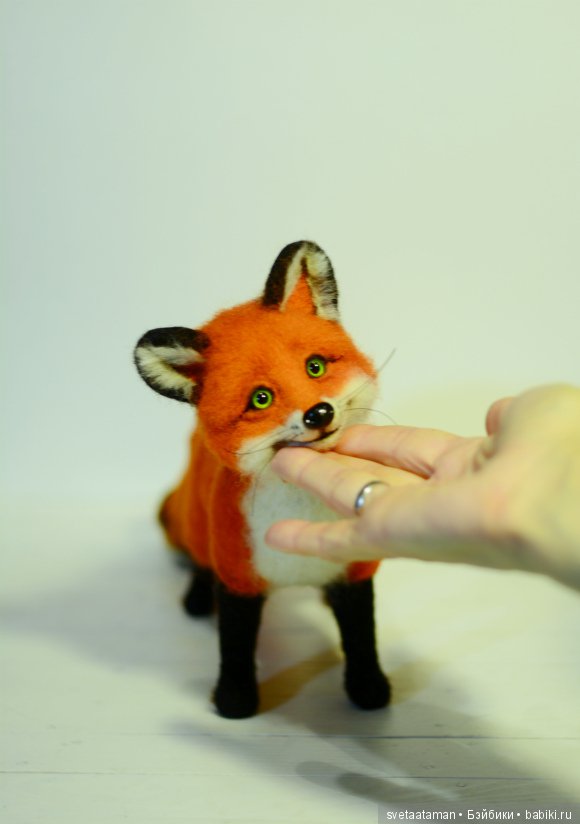 И снова лисёнок и мышонок валянием из шерсти (фото 5)