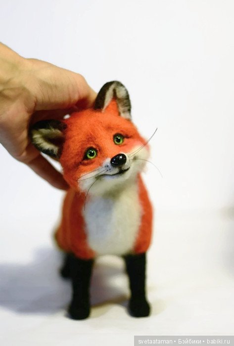 И снова лисёнок и мышонок валянием из шерсти (фото 2)