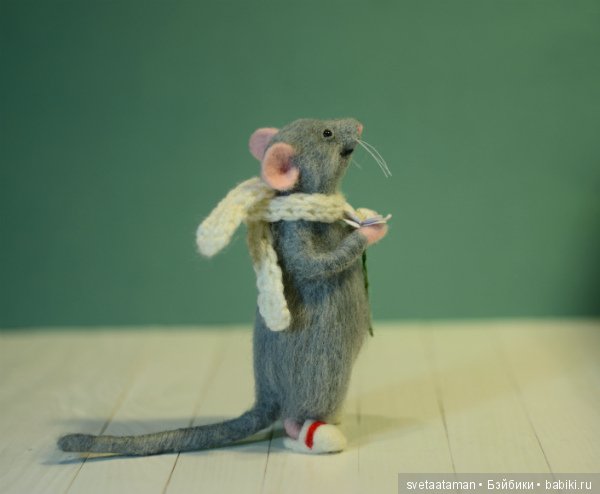 И снова лисёнок и мышонок валянием из шерсти (фото 9)