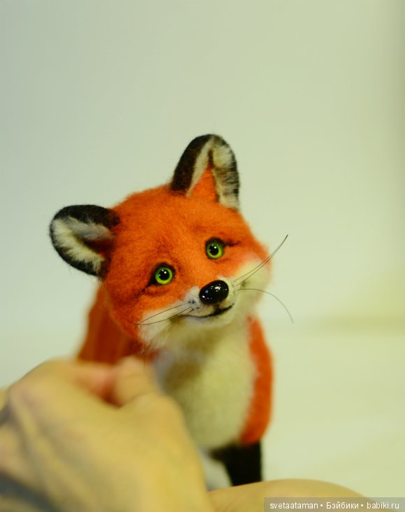 И снова лисёнок и мышонок валянием из шерсти (фото 3)