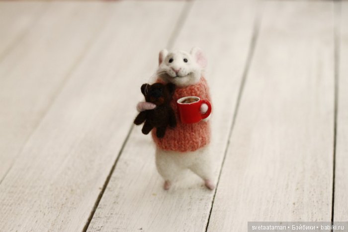 Мышек много не бывает. Валяние игрушек из шерсти (фото 9)