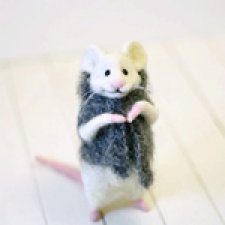 Ох уж эти мышки. Игрушки валянием из шерсти
