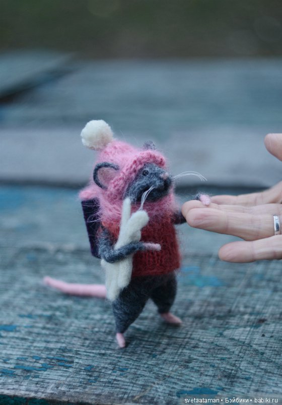 Мышата и другие — Валяные игрушки из шерсти: сухое валяние