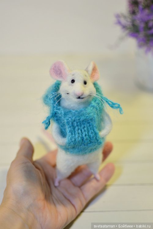 Мышата и другие — Валяные игрушки из шерсти: сухое валяние (фото 6)