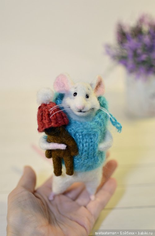 Мышата и другие — Валяные игрушки из шерсти: сухое валяние (фото 7)