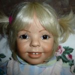 Рубертовская хулиганка!!! Фарфоровая кукла 1996 год. Рост 80 см