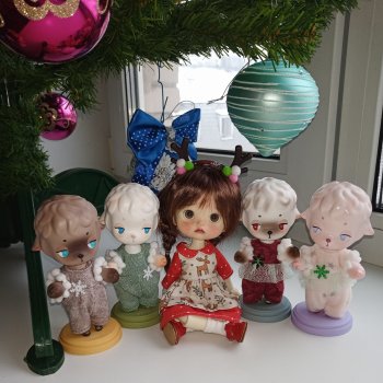 Рождество с Несси. Прибавление в семье овечек QLY