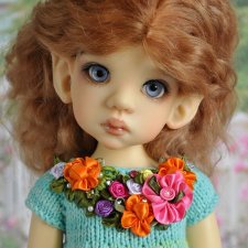 Платье на рост куклы 42 - 45 см