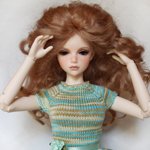 Вязаные платья для кукол формата МСД и моя прекрасная Кассия от Iplehouse