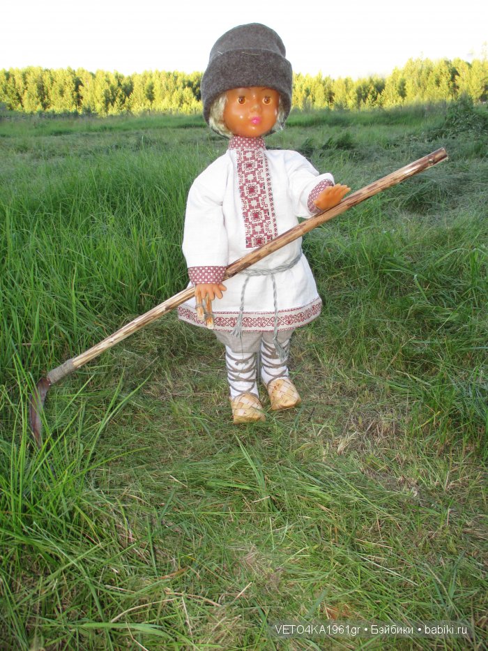 Июль сенокосом славен. Куклы в русских народных костюмах (фото 9)
