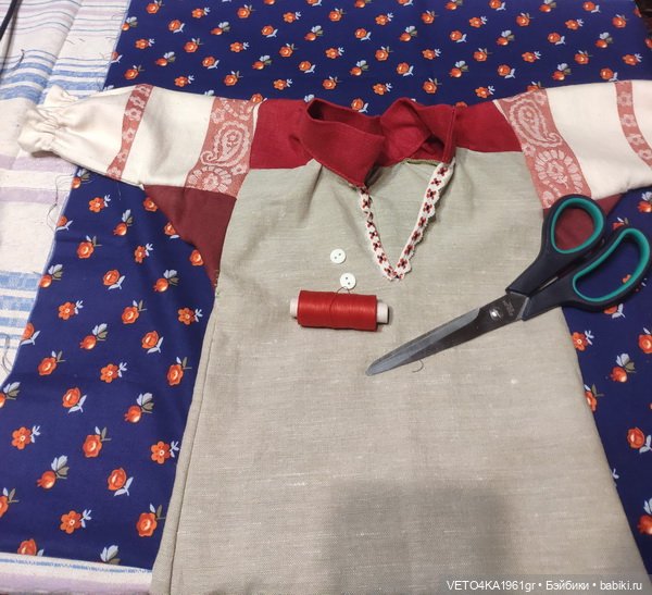 Северно-великорусский крестьянский наряд для куклы Нины (Кругозор) (фото 9)