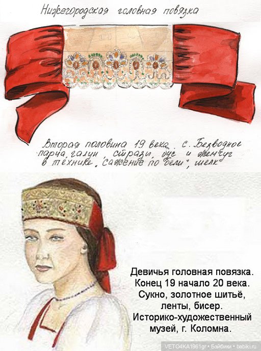 Северно-великорусский крестьянский наряд для куклы Нины (Кругозор)