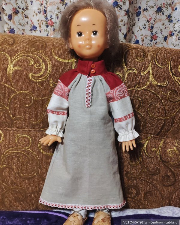 Северно-великорусский крестьянский наряд для куклы Нины (Кругозор) (фото 10)