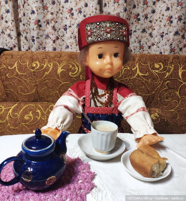 Северно-великорусский крестьянский наряд для куклы Нины (Кругозор)