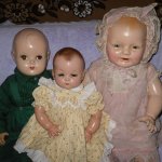 Антикварные куклы. Первые малыши, первые впечатления!