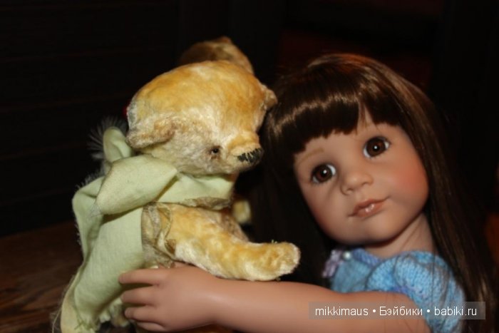 Медвежата с Hello Teddy 2015 и куколка Gotz
