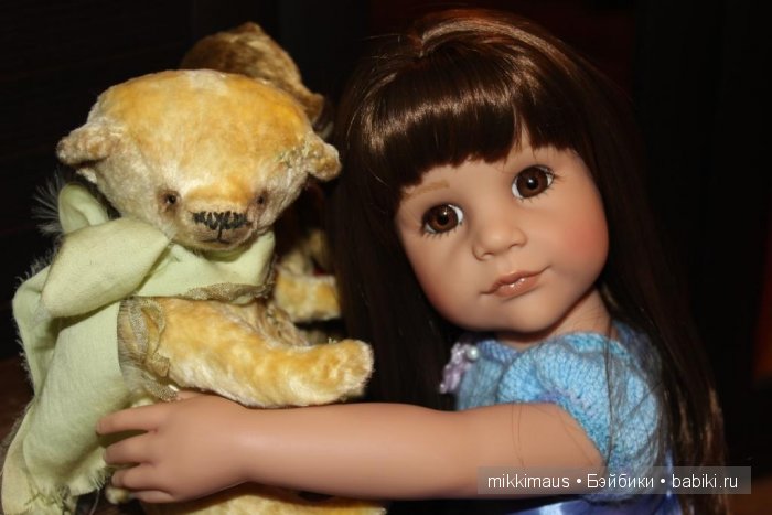 Медвежата с Hello Teddy 2015 и куколка Gotz